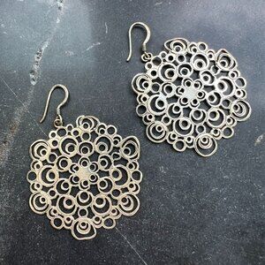 Silver Plated Filigree Earrings